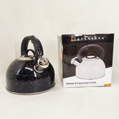 Чайник со свистком Edenberg EB-1440 с мраморным покрытием 3л Black. Изображение №4