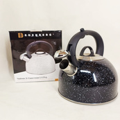 Чайник со свистком Edenberg EB-1440 с мраморным покрытием 3л Black. Изображение №7