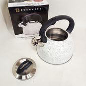 Чайник со свистком Edenberg EB-1440 с мраморным покрытием 3л White. Изображение №2