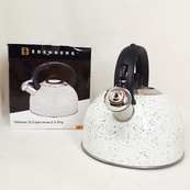 Чайник со свистком Edenberg EB-1440 с мраморным покрытием 3л White. Изображение №3