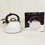 Чайник со свистком Edenberg EB-1440 с мраморным покрытием 3л White. Изображение №4