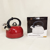 Чайник со свистком Edenberg EB-1440 с мраморным покрытием 2.5л Red. Изображение №4