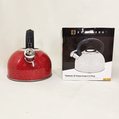 Чайник со свистком Edenberg EB-1440 с мраморным покрытием 2.5л Red. Изображение №5