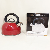 Чайник со свистком Edenberg EB-1440 с мраморным покрытием 2.5л Red. Изображение №6