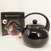 Емальований чайник Edenberg EB-12609 2.2л зі свистком Black. Зображення №6 Емальований чайник Edenberg EB-12609 2.2л зі свистком Black. Зображення №6