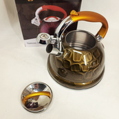 Чайник со свистком Edenberg EB-1910 с турбо индукционным дном 3л Yellow. Изображение №2