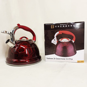 Чайник со свистком Edenberg EB-1910 с турбо индукционным дном 3л Red. Изображение №4