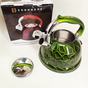 Чайник со свистком Edenberg EB-1910 с турбо индукционным дном 3л Green. Изображение №2