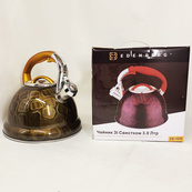 Чайник со свистком Edenberg EB-1910 с турбо индукционным дном 3л Yellow. Изображение №3