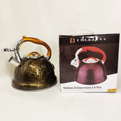 Чайник со свистком Edenberg EB-1910 с турбо индукционным дном 3л Yellow. Изображение №4