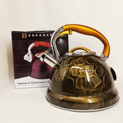 Чайник со свистком Edenberg EB-1910 с турбо индукционным дном 3л Yellow. Изображение №5