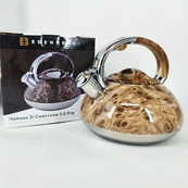 Чайник со свистком Edenberg EB-1959 3л с капсульным дном Beige. Изображение №3