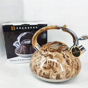 Чайник со свистком Edenberg EB-1959 3л с капсульным дном Beige. Изображение №5