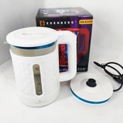 Електрочайник скляний Edenberg EB-83559 2.3л 1500Вт White. Зображення №4