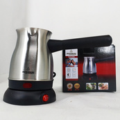 Електрична турка з ручкою Crownberg CB-9217 у металевому корпусі 0.5л електротурка на підставці. Зображення №3