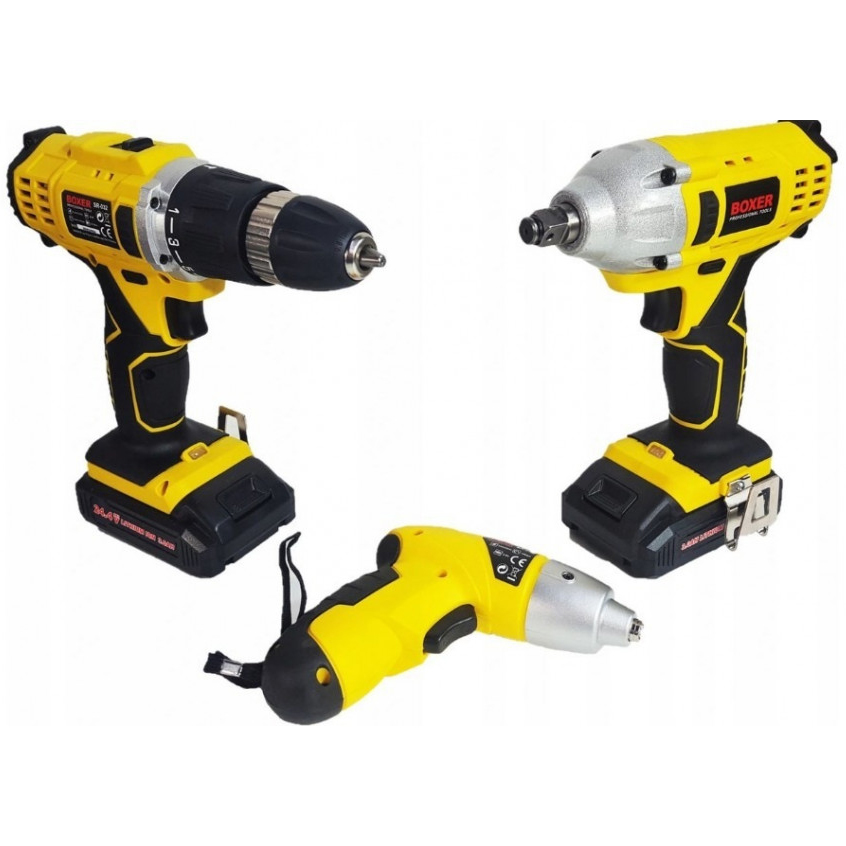 Інструменти акумуляторні, 1350 об/хв Boxer SR-032 дрель гайковерт набір Інструменти акумуляторні, 1350 об/хв Boxer SR-032 дрель гайковерт набір