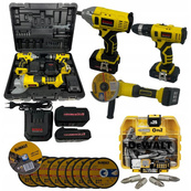 Набір гайковерт шуруповерт болгарка 24,4 В Boxer SR-028 набір акумуляторного інструменту. Зображення №2 Набір гайковерт шуруповерт болгарка 24,4 В Boxer SR-028 набір акумуляторного інструменту. Зображення №2