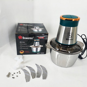 Подрібнювач для кухні, подрібнювач чопер кухонний, блендер з металічною чашею 2л. Зображення №2