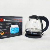 Скляний електрочайник Domotec MS-7910 1л 1650Вт з LED підсвічуванням. Зображення №2