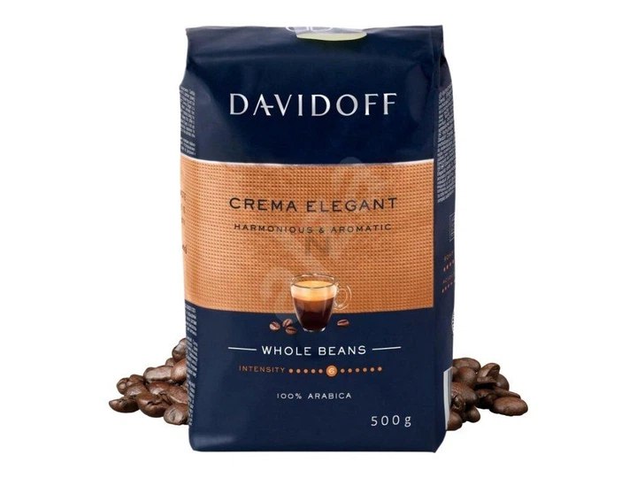 Кава в зернах Davidoff Crema Elegant Harmonious & Aromatic 500 г Кава в зернах Davidoff Crema Elegant Harmonious & Aromatic 500 г