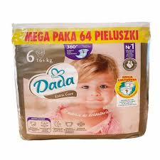 Підгузки Dada Extra Care Jumbo Bag Розмір 6 Junior, 16+ кг. 64 шт Підгузки Dada Extra Care Jumbo Bag Розмір 6 Junior, 16+ кг. 64 шт