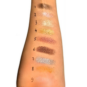 Тіні для повік Bogenia Match з шимером одинарні, 4 г (BG911), 01 Світло-коричневі. Зображення №5