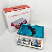 Ваги торговельні електронні акумуляторні Rainberg RB-311 до 55 кг з лічильником ціни 2 дисплеї. Зображення №2