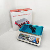 Ваги торговельні електронні акумуляторні Rainberg RB-311 до 55 кг з лічильником ціни 2 дисплеї. Зображення №3