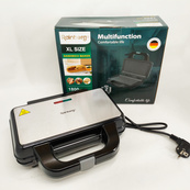 Притискний контактний електричний домашній гриль Rainberg RB-2274 з антипригарним покриттям 1800Вт. Зображення №2