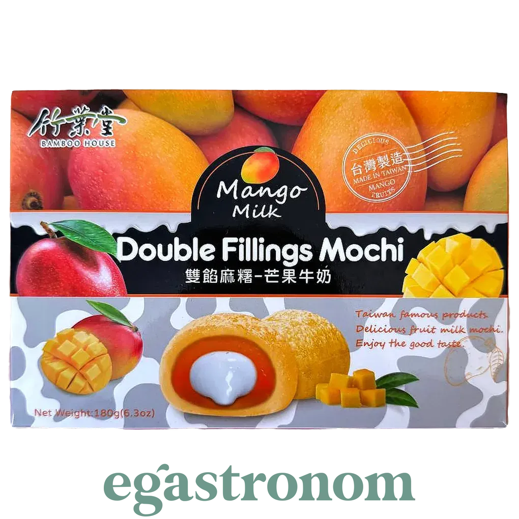 Десерт мочі японський з манго Бамбу Хаус Bamboo House mango 180g 24шт/ящ Десерт мочі японський з манго Бамбу Хаус Bamboo House mango 180g 24шт/ящ