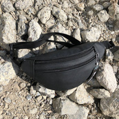 Бананка з натуральної шкіри, сумка чоловіча-жіноча барсетка чорна сумочка. Зображення №16 Бананка з натуральної шкіри, сумка чоловіча-жіноча барсетка чорна сумочка. Зображення №16