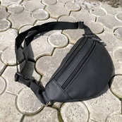 Бананка з натуральної шкіри, сумка чоловіча-жіноча барсетка чорна сумочка. Зображення №20 Бананка з натуральної шкіри, сумка чоловіча-жіноча барсетка чорна сумочка. Зображення №20