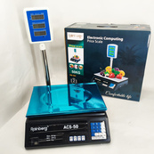 Торговые весы со стойкой Rainberg RB-304 для магазина до 50 кг. Изображение №5