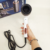 Фен стайлер Rainberg RB-2260 для волос 3 скорости 3 режима температуры Ионизация 1500Вт White. Изображение №2