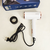 Фен стайлер Rainberg RB-2260 для волос 3 скорости 3 режима температуры Ионизация 1500Вт White. Изображение №4