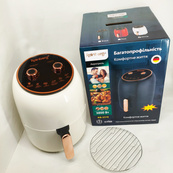 Електро Фритюрниця безмасляна Rainberg RB-2318 3800 Вт з знімним кошиком 8.5л до 30 хв White. Зображення №6