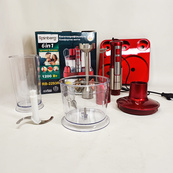 Многофункциональный блендер 6в1 Rainberg RB-2293 1200Вт кухонный измельчитель ручной блендер миксер Red. Изображение №7