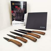 Набор ножей с магнитной подставкой Edenberg EB-964 керамическое покрытие 6 предметов. Изображение №2