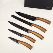 Набор ножей с магнитной подставкой Edenberg EB-964 керамическое покрытие 6 предметов. Изображение №7