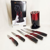 Набір ножів Edenberg EB-11022, 6 предметів Red. Зображення №3 Набір ножів Edenberg EB-11022, 6 предметів Red. Зображення №3