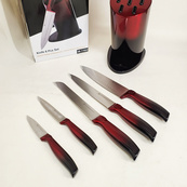 Набір ножів Edenberg EB-11022, 6 предметів Red. Зображення №4 Набір ножів Edenberg EB-11022, 6 предметів Red. Зображення №4