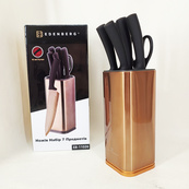 Набор кухонных ножей Edenberg EB-11026, 7 предметов Brown. Изображение №2