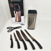 Набір кухонних ножів Edenberg EB-11026, 7 предметів Gray. Зображення №5