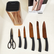 Набор кухонных ножей Edenberg EB-11026, 7 предметов Brown. Изображение №7