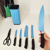Набір ножів Edenberg EB-11027 7 предметів Blue. Зображення №5