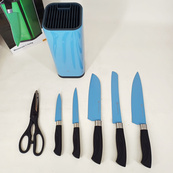 Набір ножів Edenberg EB-11027 7 предметів Blue. Зображення №6