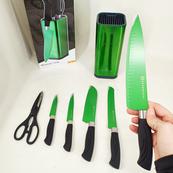 Набор ножей Edenberg EB-11027 7 предметов Green. Изображение №6