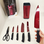 Набор ножей Edenberg EB-11027 7 предметов Red. Изображение №7