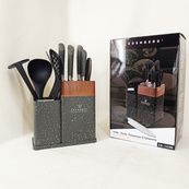 Набор кухонных ножей Edenberg EB-11098 из 12 предметов на стойке Gray. Изображение №7