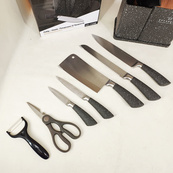 Набор кухонных ножей Edenberg EB-11098 из 12 предметов на стойке Gray. Изображение №10